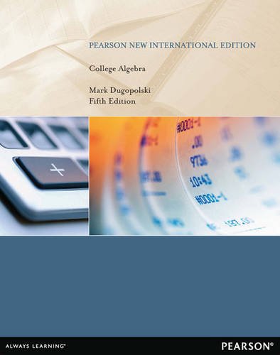 Algebra For College Students 5th Edition By Mark Dugopolski